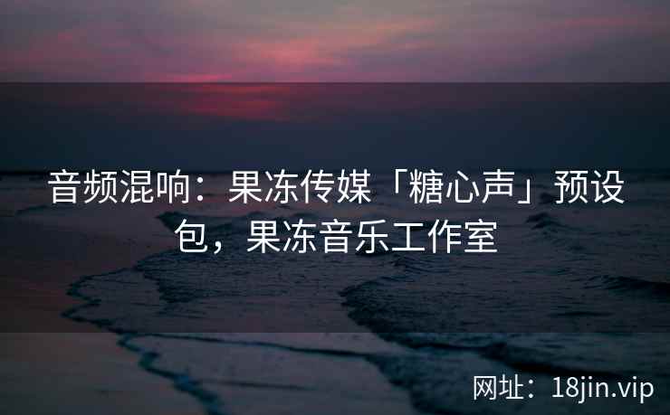 音频混响：果冻传媒「糖心声」预设包，果冻音乐工作室