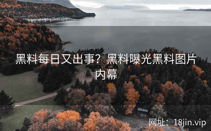 黑料每日又出事？黑料曝光黑料图片内幕