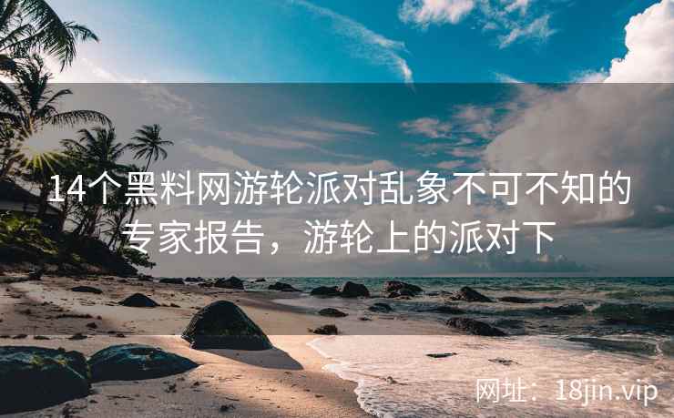 14个黑料网游轮派对乱象不可不知的专家报告，游轮上的派对下